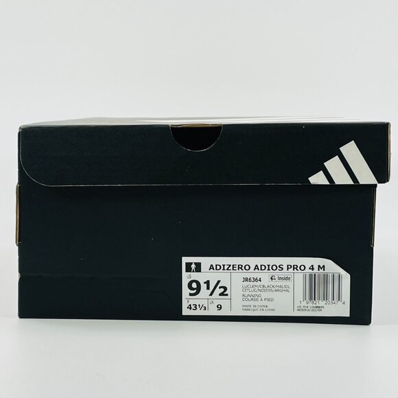 Adidas Adizero Adios Pro 4 \'Lucid Lemon Black\' JR6364 Running Multi Size main image 10